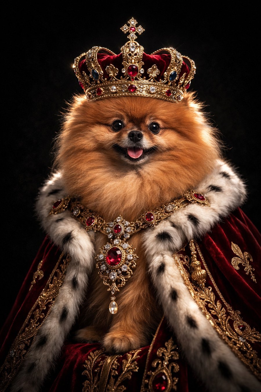Sir Biscuit III royal portrait